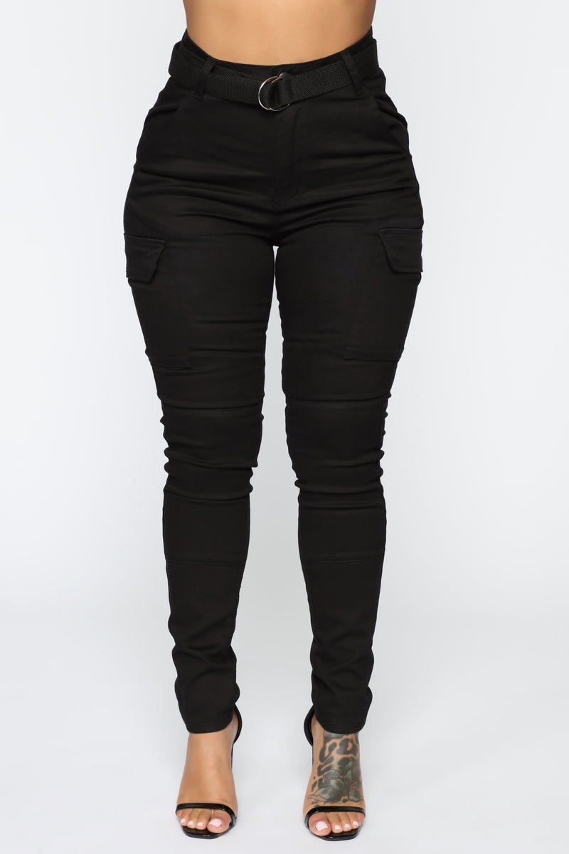 Kadet Kelly Cargo Skinny Pants - Black | Fashion Nova, Pants | Fashion Nova