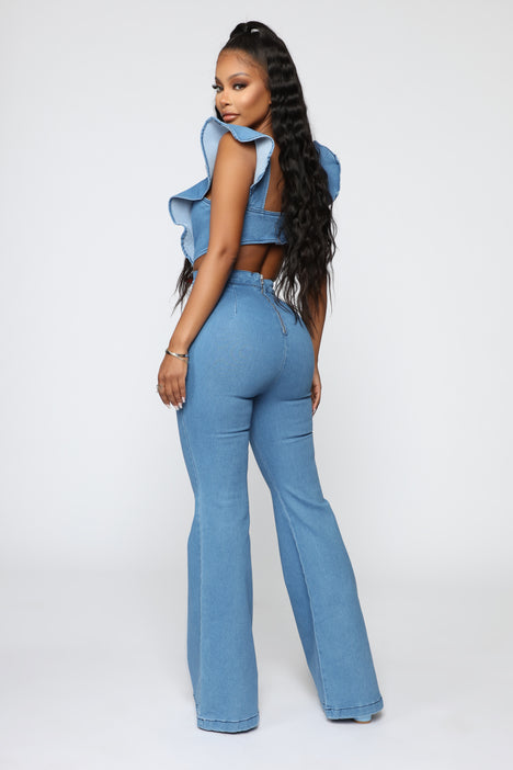 Fashion nova jean jumpsuit online