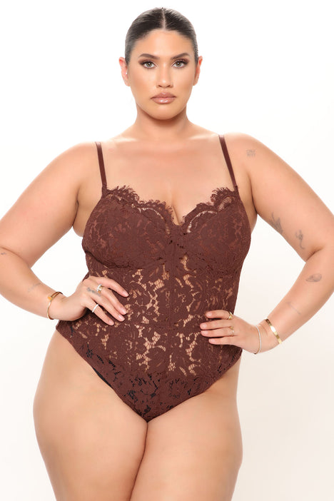 Urban Classics Women Thin Lace Bodysuits Bodysuit Women Thin Lace Bodysuits  Bodysuit Bodysuit Women Available in 5 Colors XS to 5XL, Brown :  : Fashion