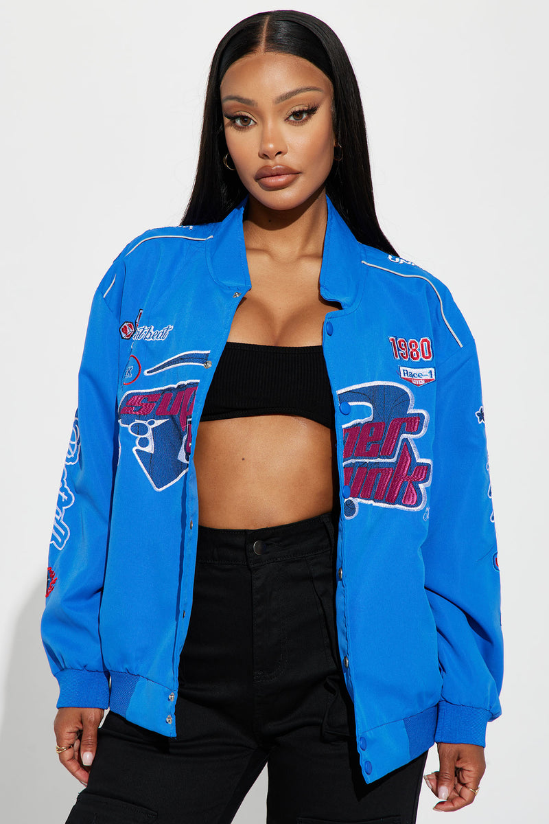 Super Speed Bomber Jacket - Blue/combo | Fashion Nova, Jackets & Coats ...