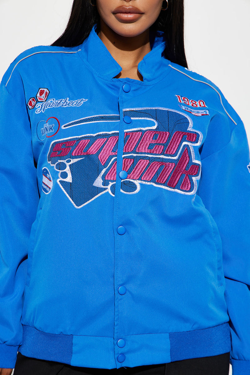 Super Speed Bomber Jacket - Blue/combo | Fashion Nova, Jackets & Coats ...