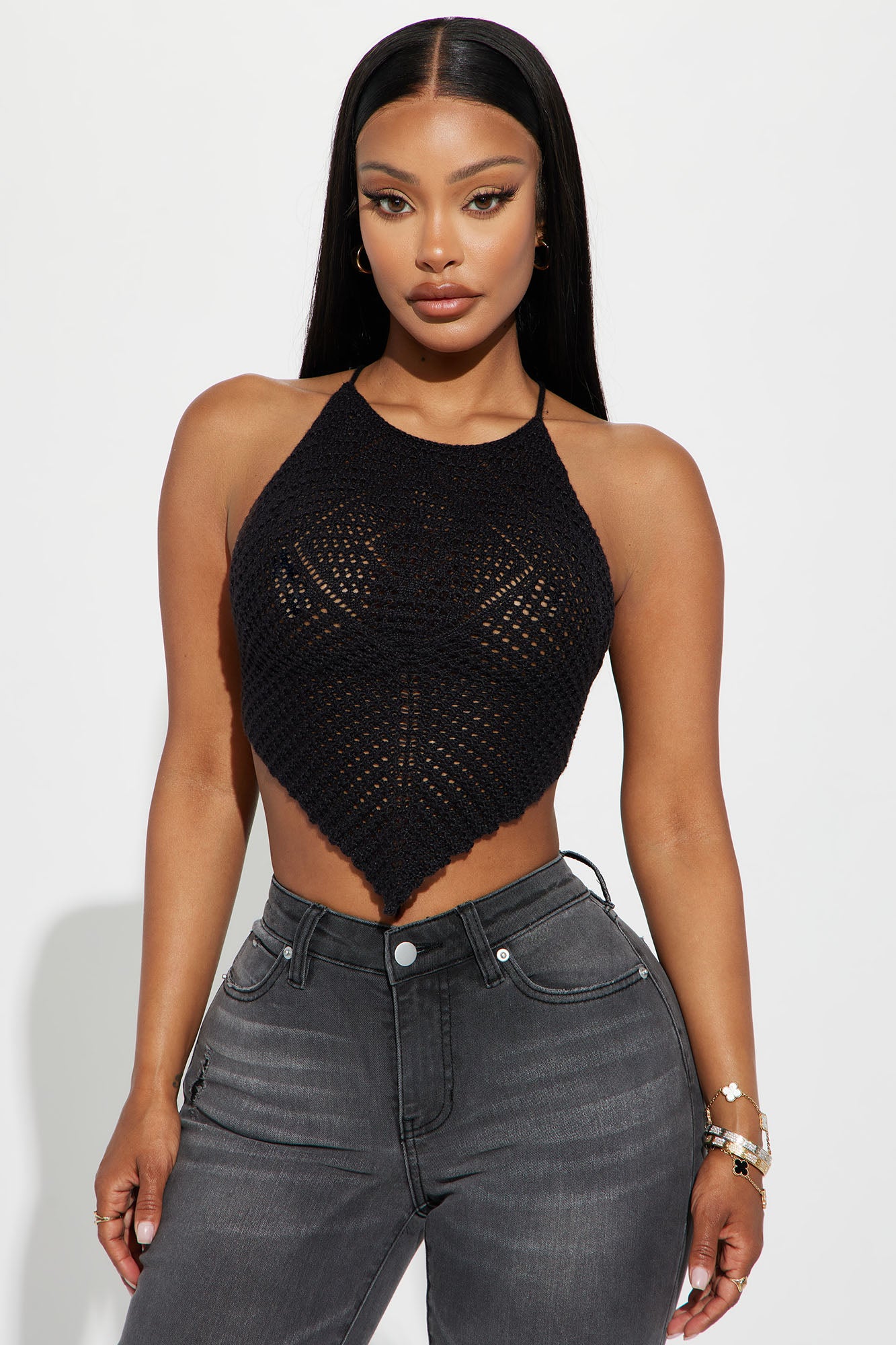 Fashion nova crochet online top