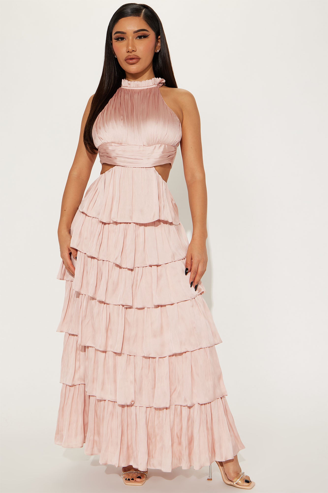 Fashion nova blush pink dress hotsell