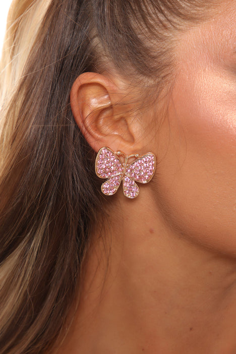 Fashion nova cheap butterfly earrings