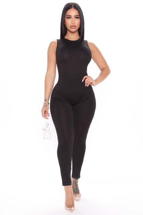 Women's Nova Season Flare Leg Jumpsuit in Black Size XL by Fashion Nova
