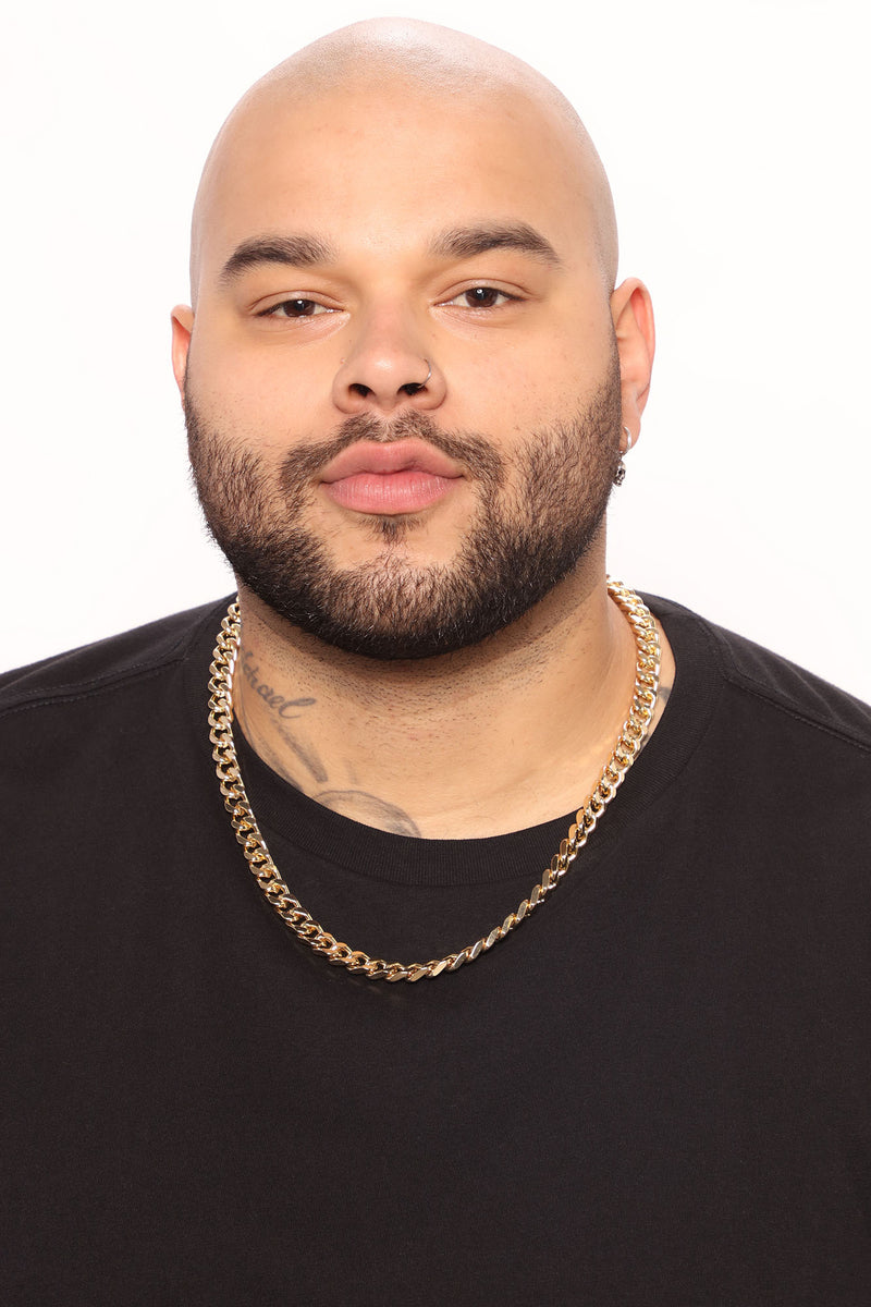 24″ Joe #39 s Cuban Link Chain Necklace Gold Fashion Nova Mens Jewelry