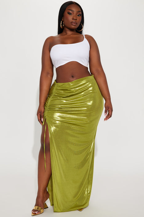 Gold skirt fashion nova 2025