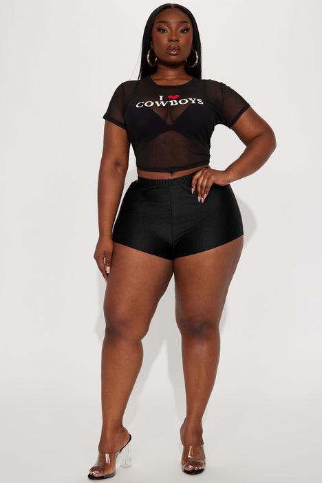 Black booty shorts cheap plus size