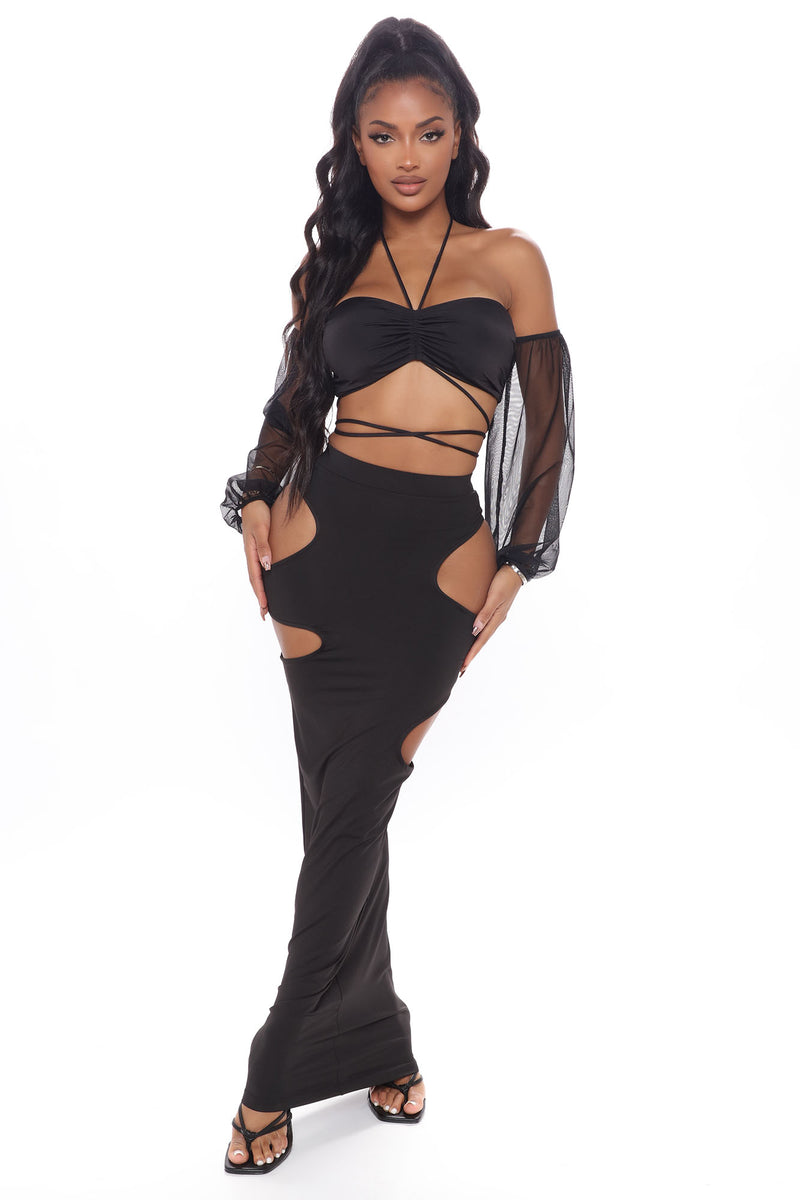 Giving You Body Maxi Skirt Black Fashion Nova, Skirts Fashion Nova