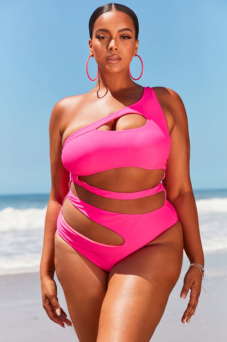 Red and 2025 pink swimsuit