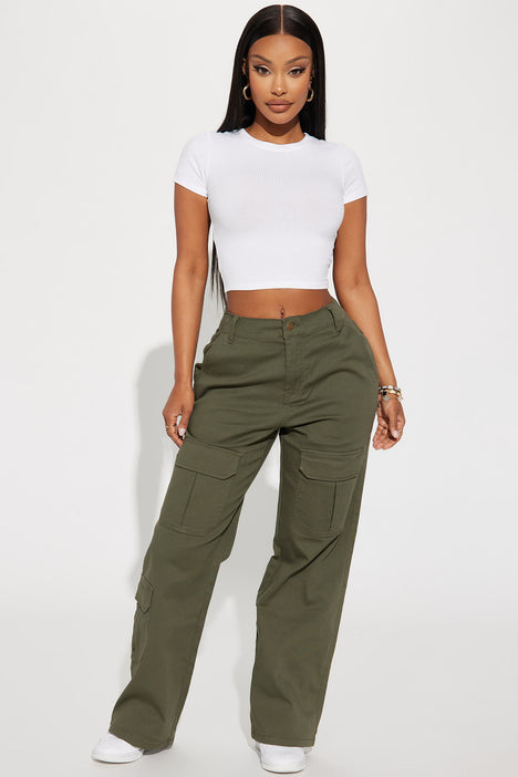 Green cargo 2025 pants fashion nova
