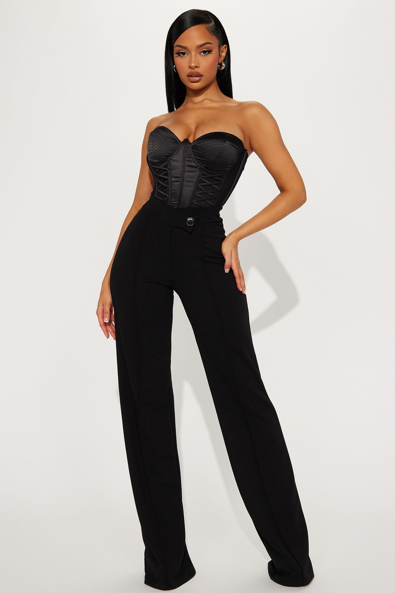 Tall Call It Even Wide Leg Dress Pants - Black, Fashion Nova, Pants