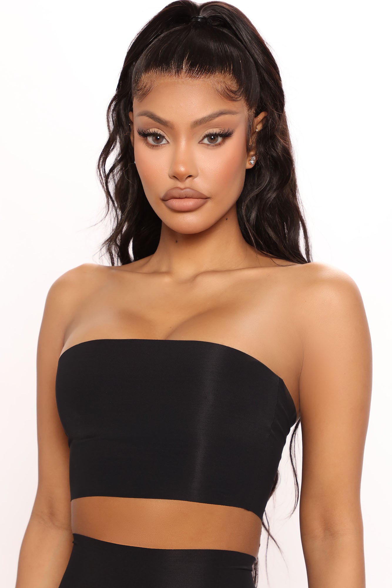 Feeling My Curves Shapewear Bandeau Top Black Fashion Nova