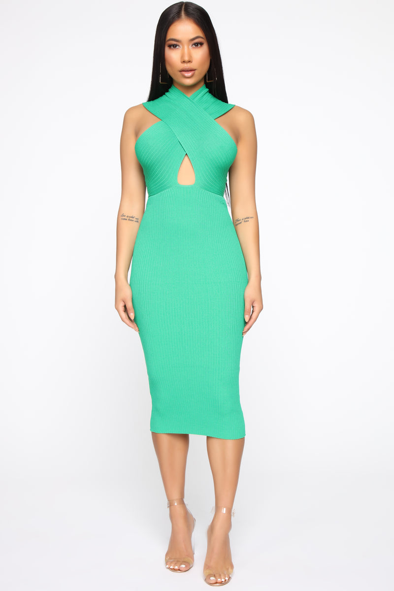 Siena Sweater Midi Dress - Kelly Green | Fashion Nova, Dresses ...
