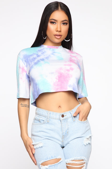 A Feeling Like This Tie Dye Top Pink Multi