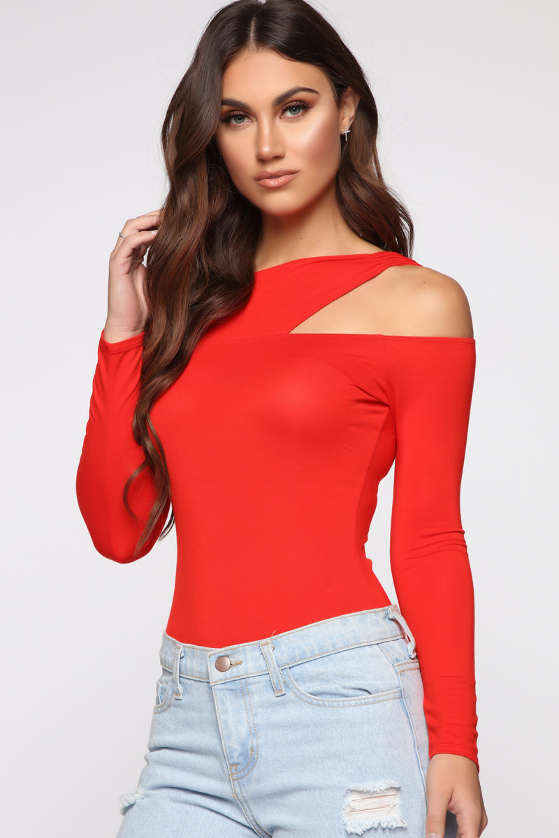 Breaking Free Bodysuit Red Fashion Nova, Bodysuits Fashion Nova