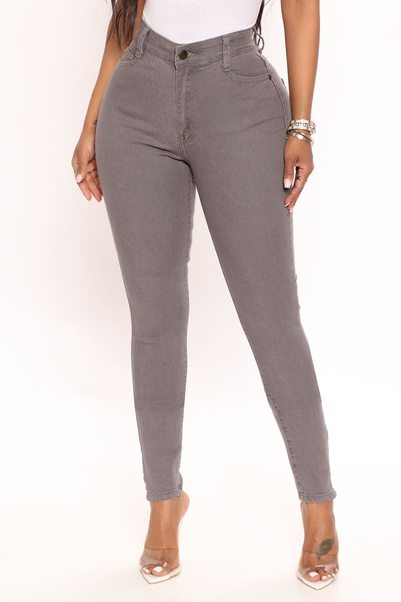 The Right Angle Skinny Jeans - Grey | Fashion Nova, Jeans | Fashion Nova