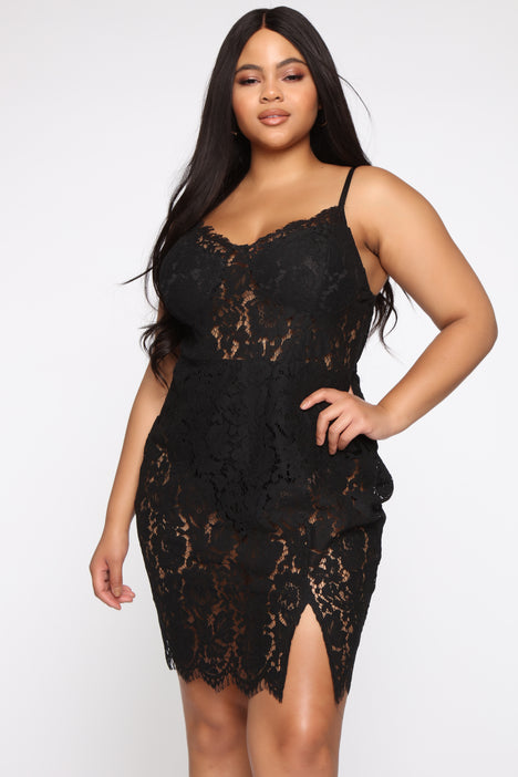 Fashion nova without deals a trace lace dress