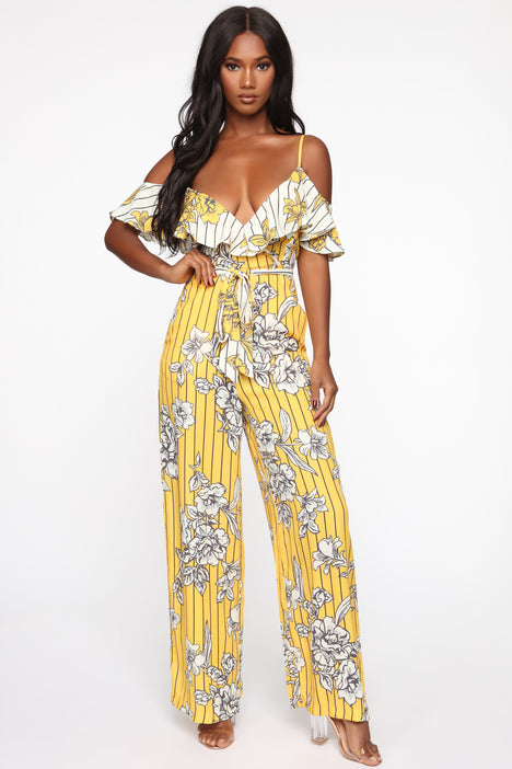 Floral jumpsuit fashion nova shop