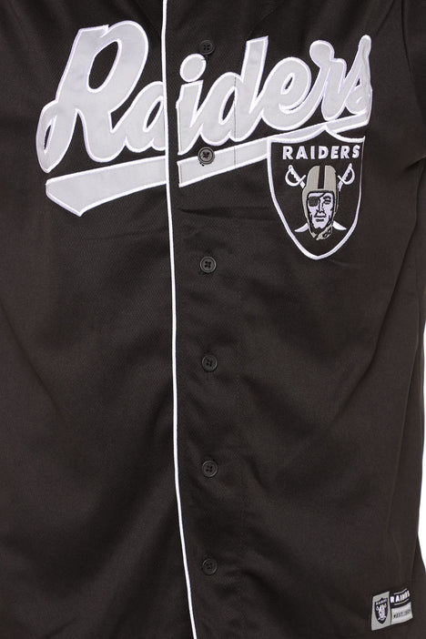 raiders jersey button up