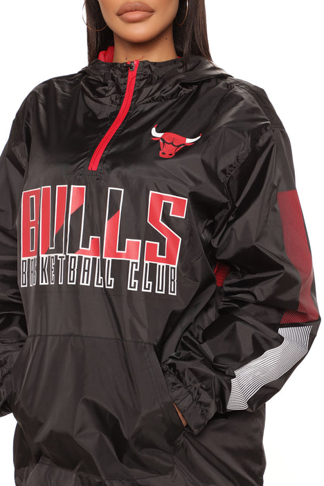 Chicago bulls pullover windbreaker best sale