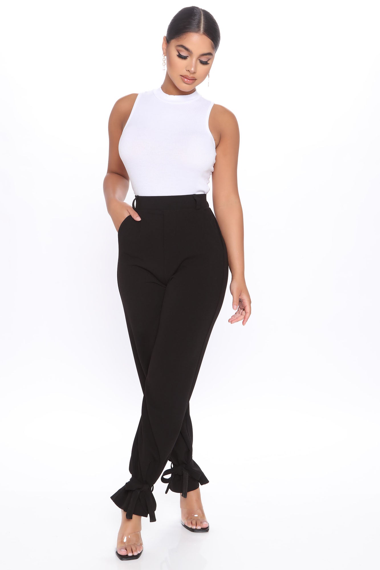 Black clearance office trousers