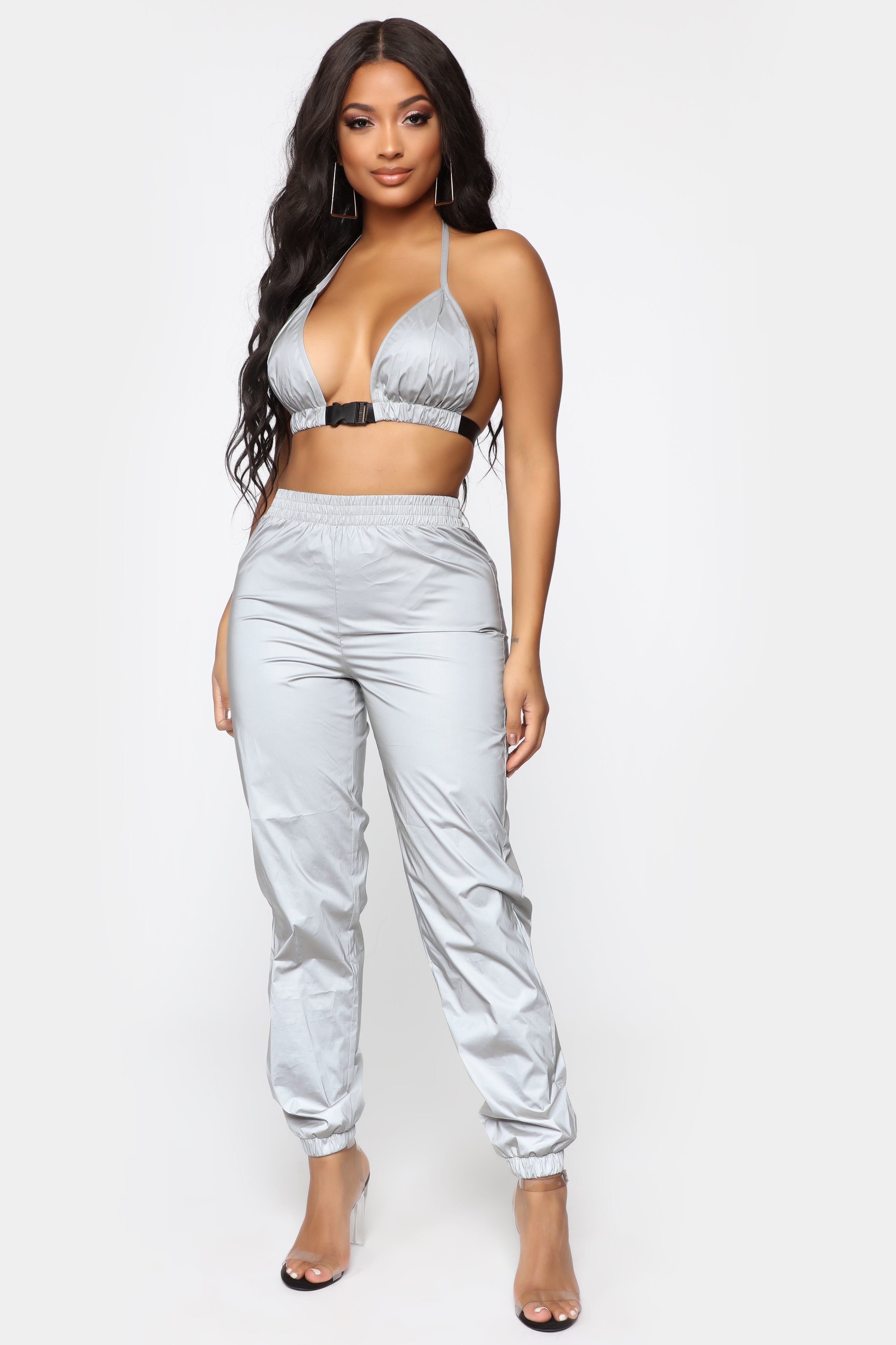 Reflective best sale jogger set