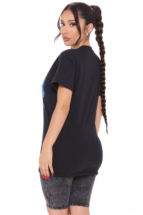 Women's black boyz n the hood print oversized t shirt sales