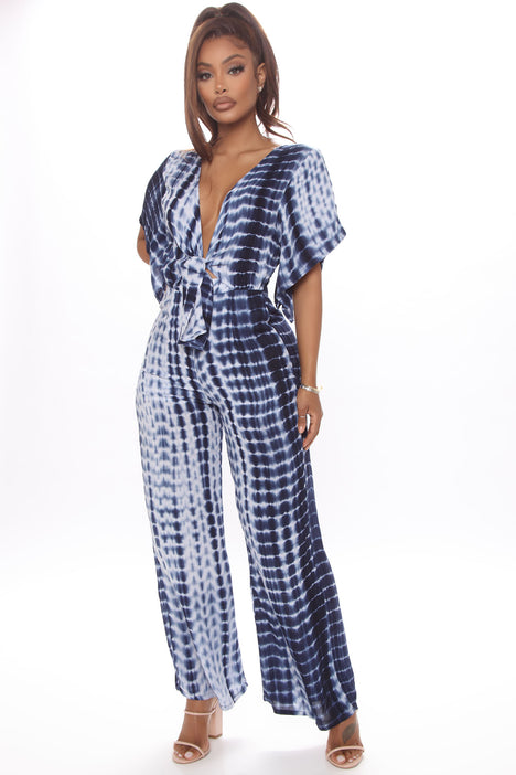 Fashion nova tie dye jumpsuit outlet