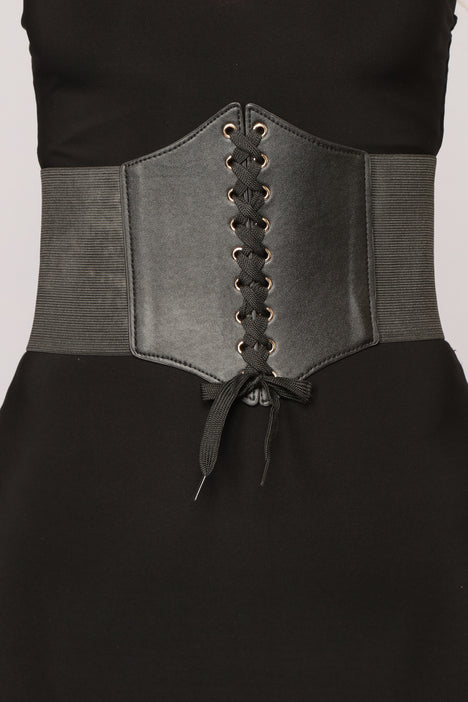 Rise and Fall Corset Belt Black Fashion Nova Accessories