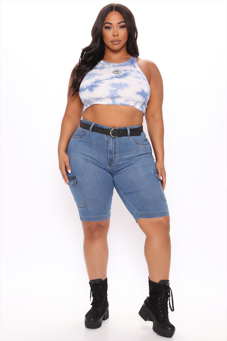 Cargo shorts women's plus size cheap