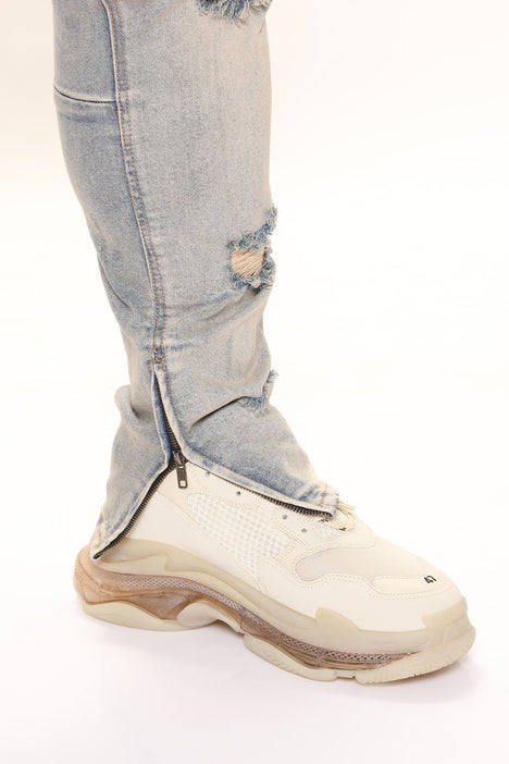 Stay Positive Skinny Jean Light Blue Wash