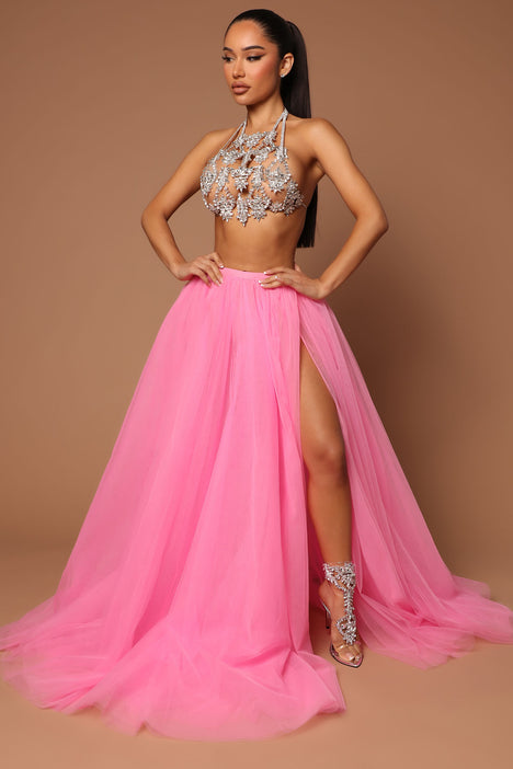Pink skirt fashion nova deals