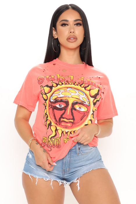 Orange sublime t shirt dress on sale