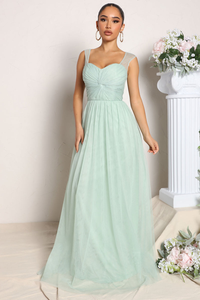 Hopelessly In Love Tulle Maxi Dress - Sage | Fashion Nova, Dresses ...