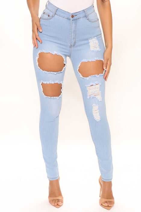 Catty distressed skinny discount jeans