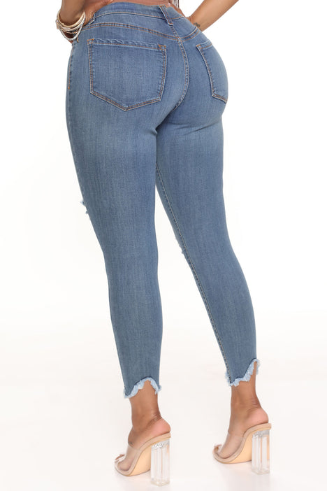 Womens Well Played Jeans in Medium Blue Wash size 1X by Fashion Nova