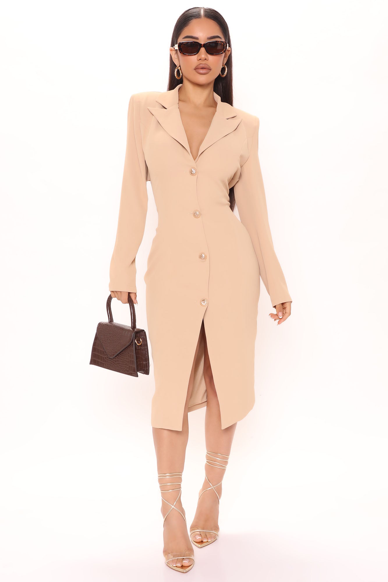Midi blazer deals dress
