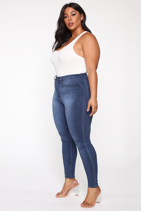 Eva Super Soft Curvy Skinny Jean Medium Wash Fashion Nova