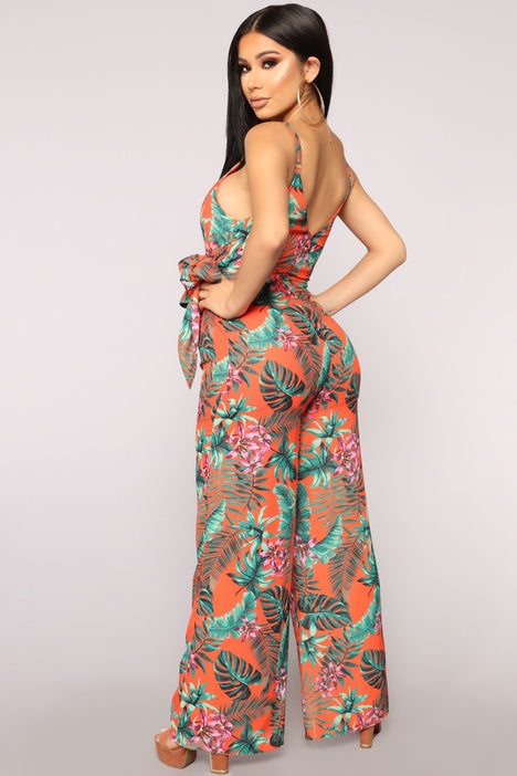 Fashion nova clearance tropical jumpsuit