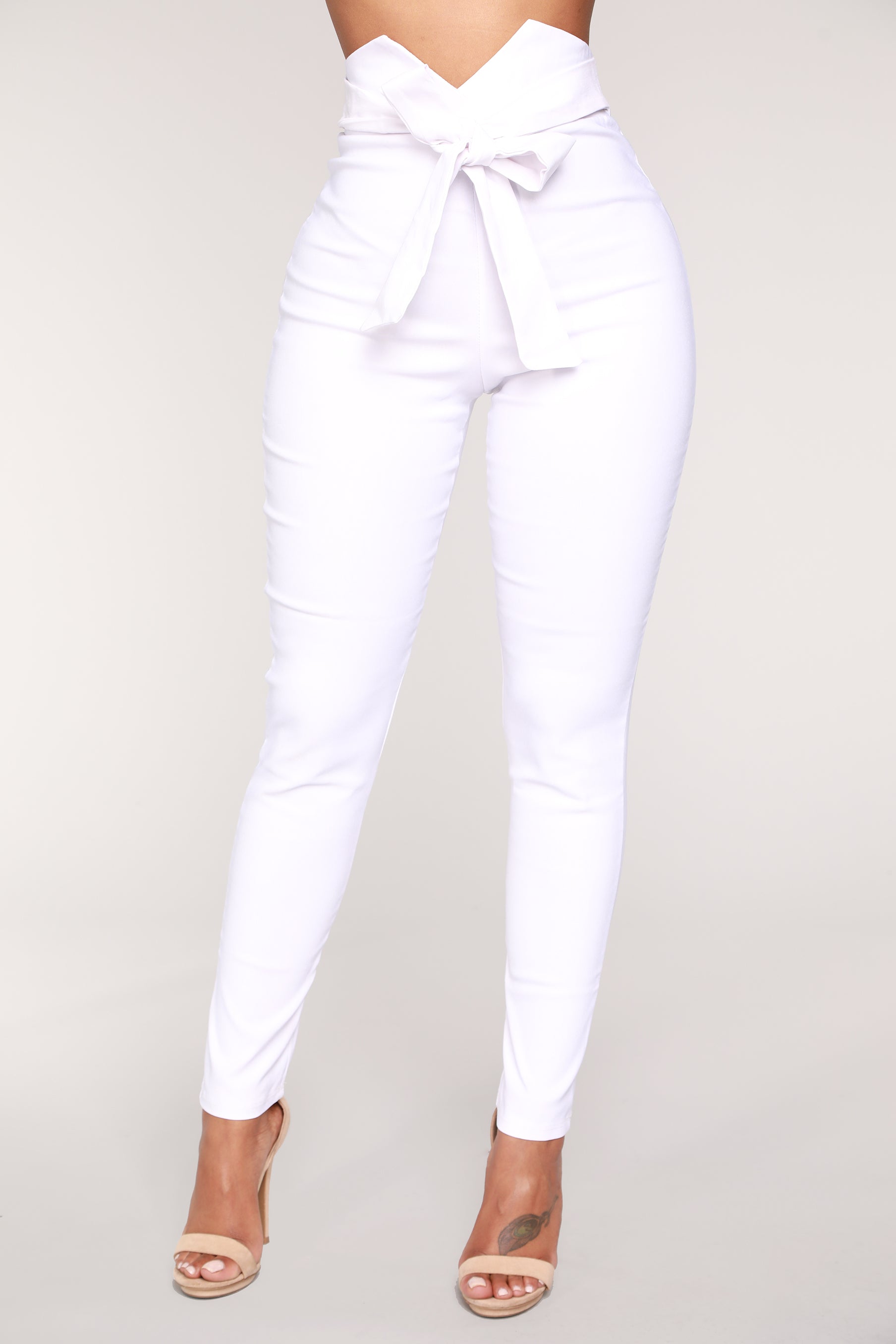 Knot Your Girl Pants - White