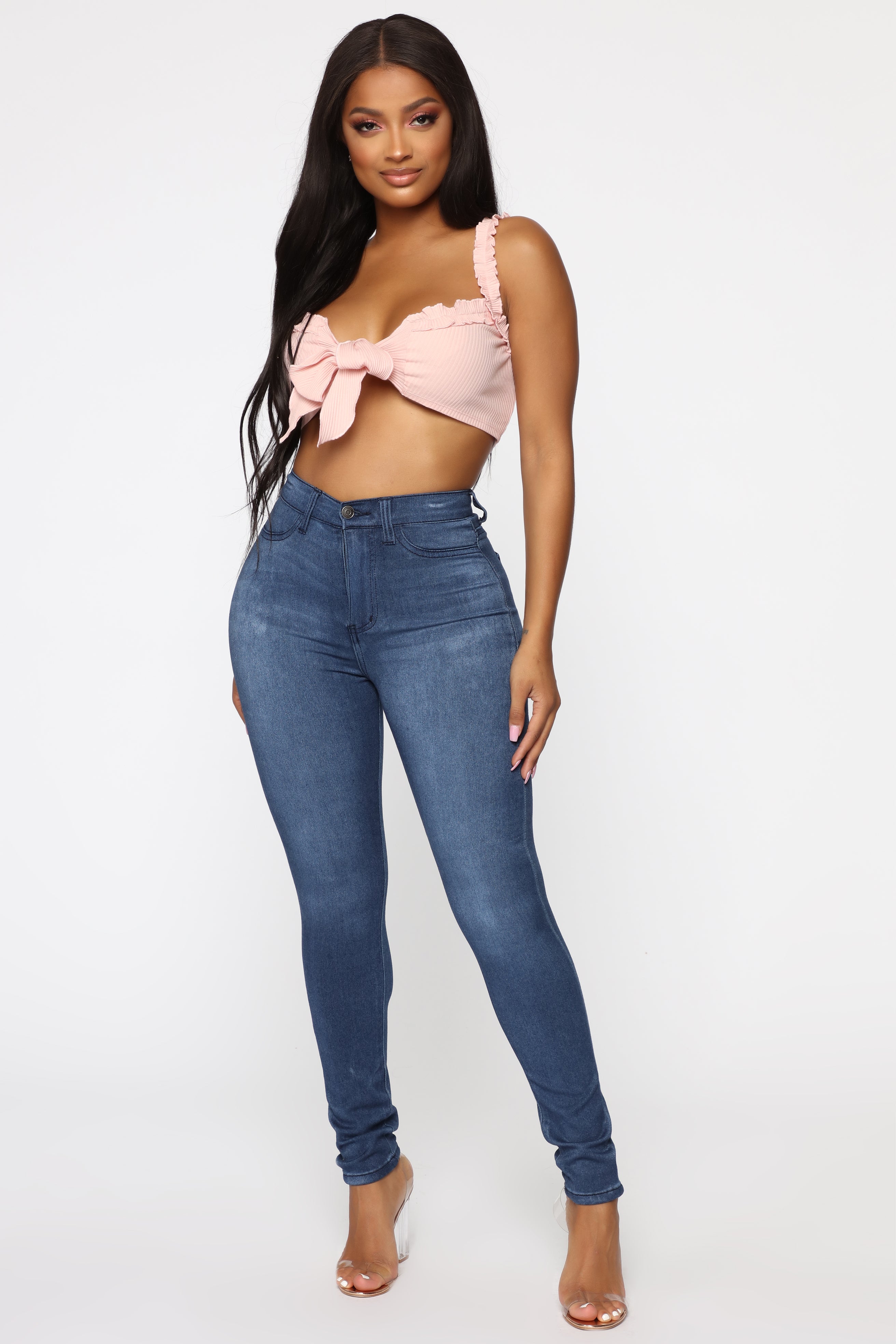 Eva Super Soft Curvy Skinny Jean - Medium Wash, Fashion Nova, Jeans