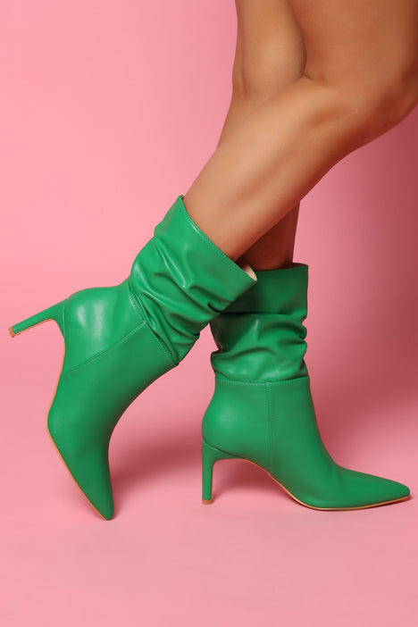 Green store boots women