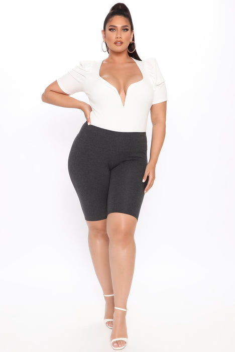 My Favorite Biker Short Charcoal