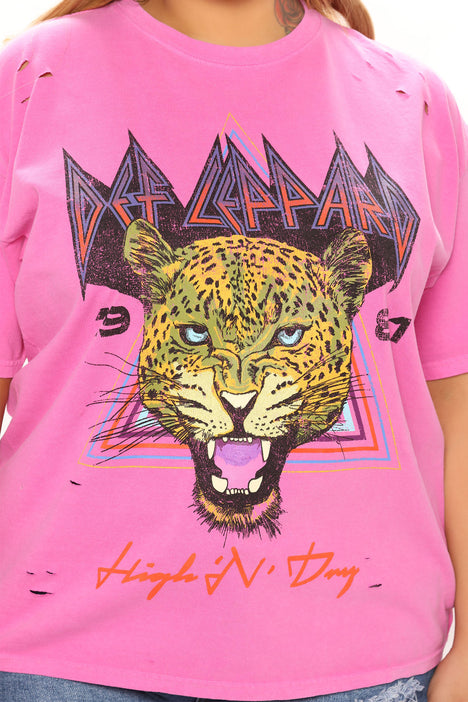 Pink def leppard best sale shirt