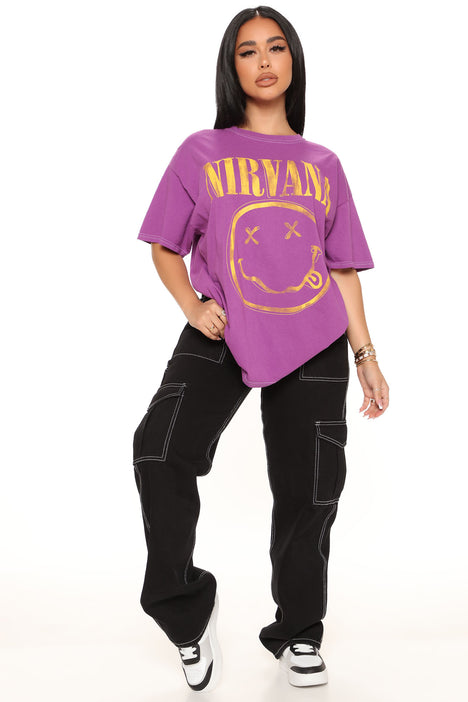 Purple nirvana shirt sales