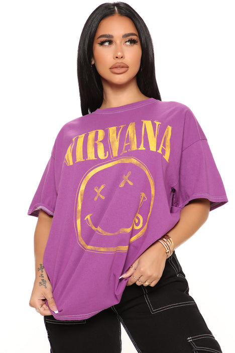 Purple store nirvana shirt