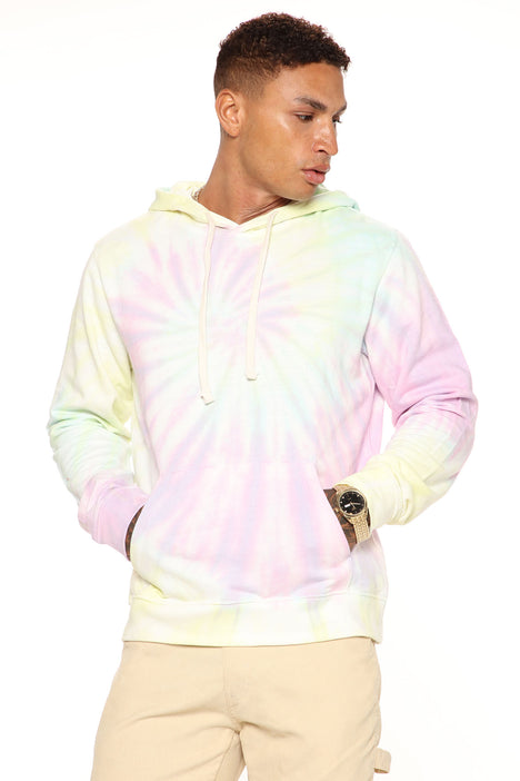 Mens pastel hotsell tie dye hoodie