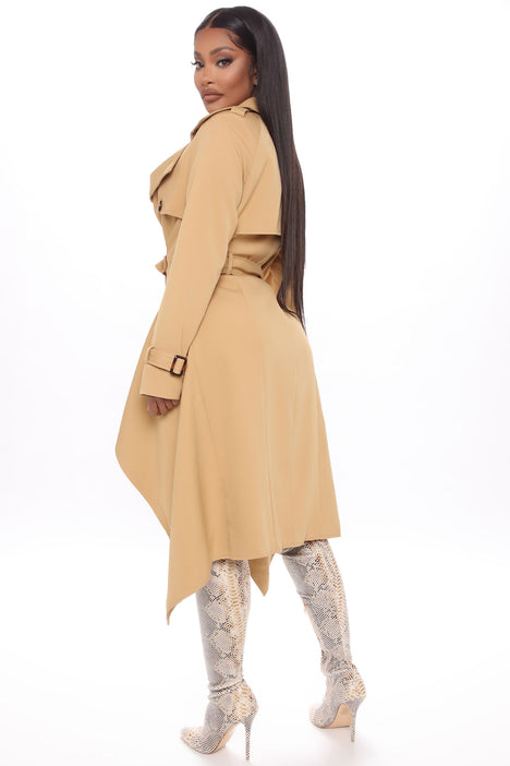 Fashion nova trench coat on sale