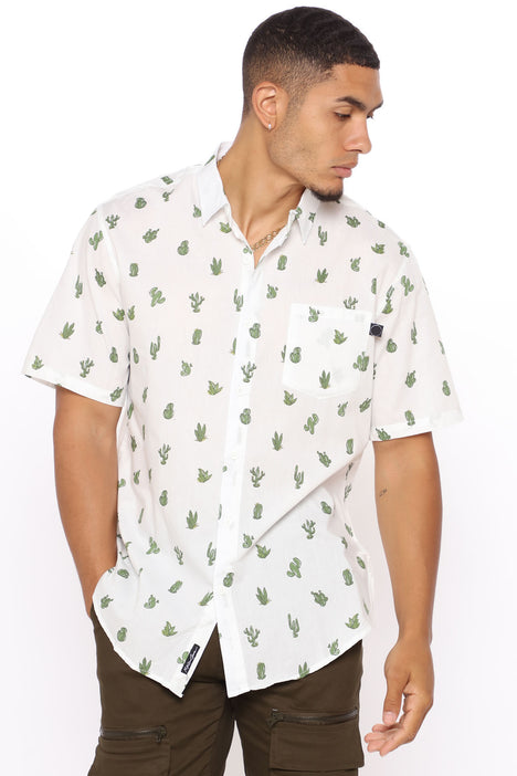 Cactus short sleeve best sale button up